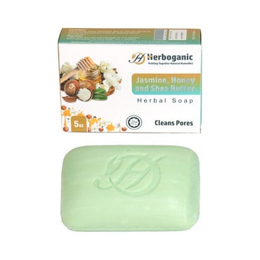Herboganic: Jasmine, Honey and Shea Butter Herbal Soap, 5 oz image 0