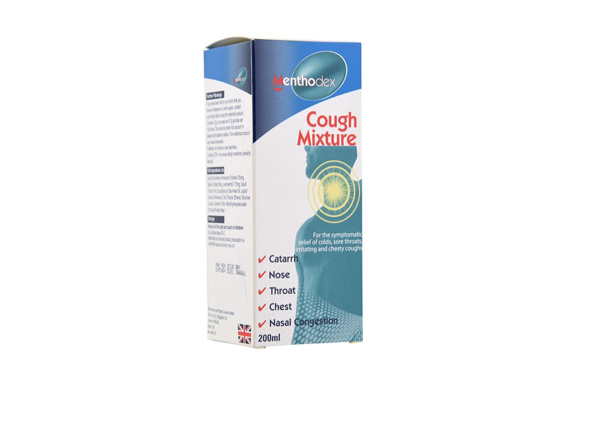 MENTHODEX COUGH MIXTURE (0.4LBS) - Small Size (100ml) image