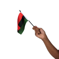 4X6" AFRICAN AMERICAN STICK FLAG image 0