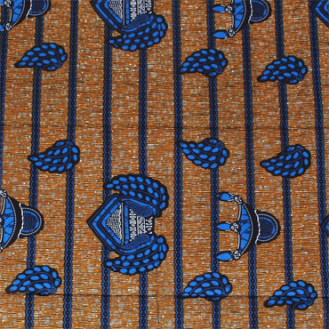 African Print Wax Block Fabric 6 Yds