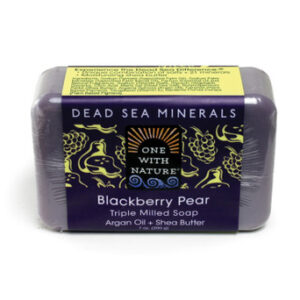 Dead Sea Minerals: Blackberry Pear Shea/Argan Soap – 7 oz.