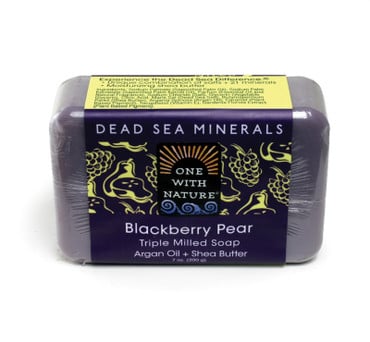 Dead Sea Minerals: Blackberry Pear Shea/Argan Soap – 7 oz.