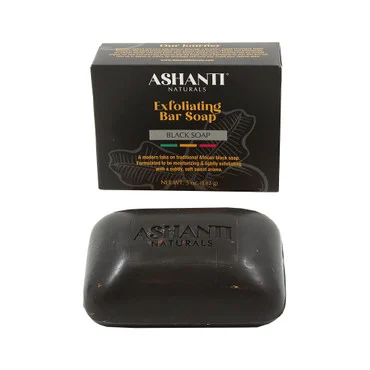 Ashanti Naturals: Black Soap Exfoliating Bar Soap – 5 Oz.