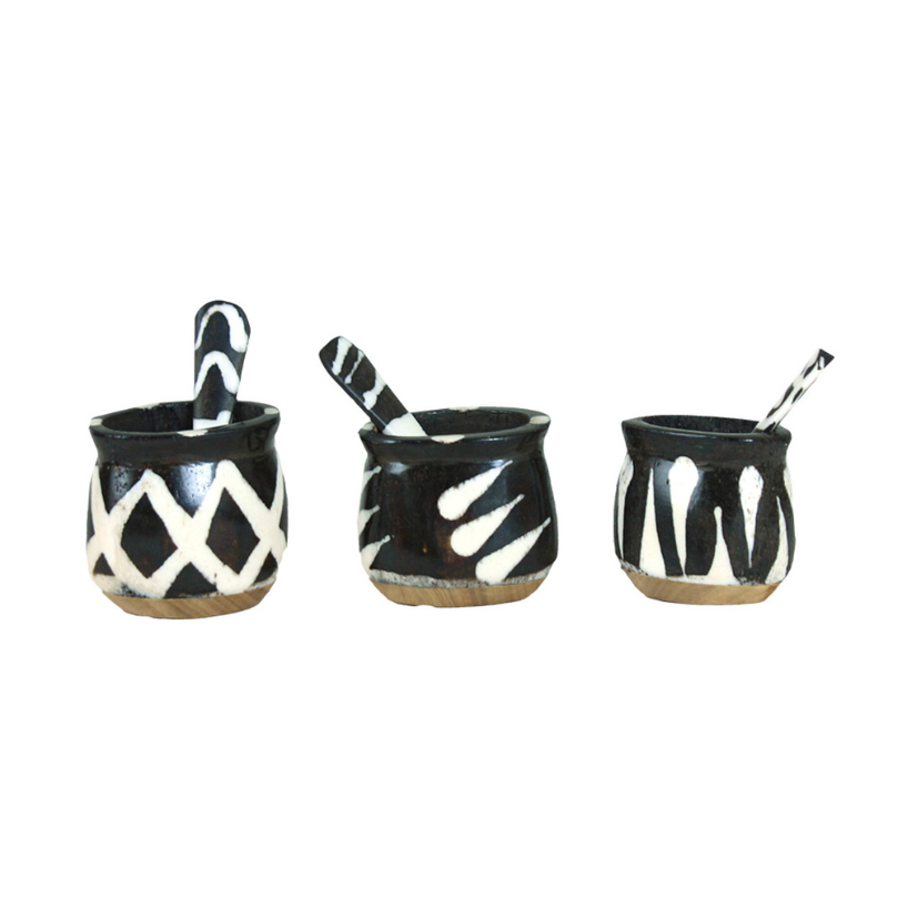 Camel Bone & Wood Spice Cup: Assorted