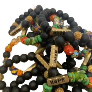 Authentic Ghana Africa Beads Bracelets/ Ghana Beads/Africa Ghana Bead Bracelets/ Unisex Beads Bracelet/ Made In Ghana Baeds.