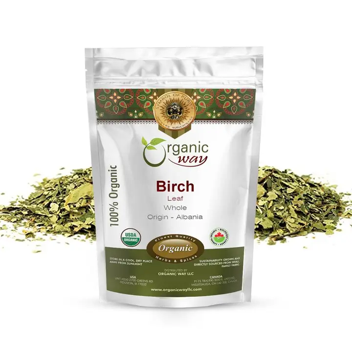 Organic Birch Leaf Whole - Usda Certified | Origin - Albania