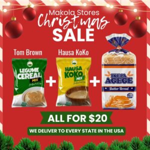 African Christmas Combo! Agege Bread, Tom Brown, Hausa Koko