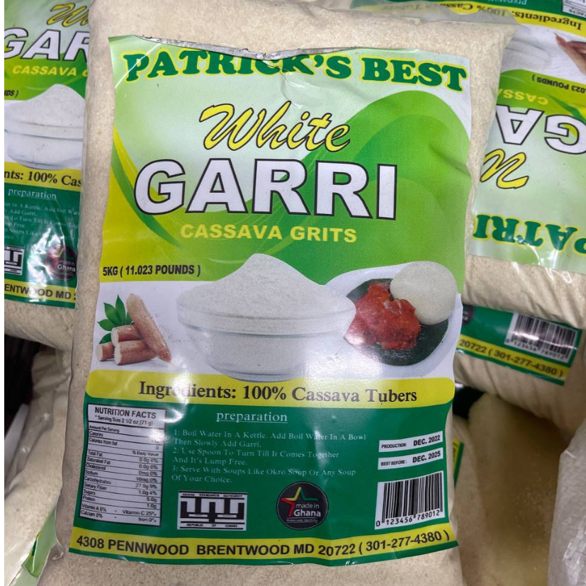 WHITE GARRI – CASSAVA GRITS (11.0LBS)