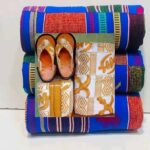 AFRICAN CLOTH WITH NATIVE SANDALS (4.4LBS)