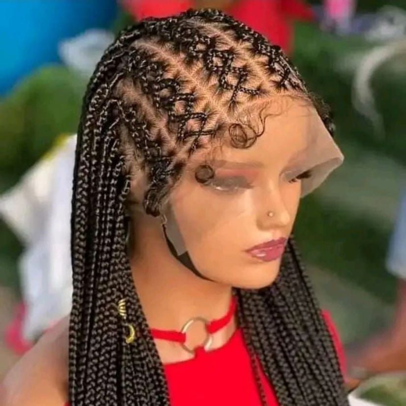 HANDMADE BRAIDED WIG – NO.B2 (1.1LBS)