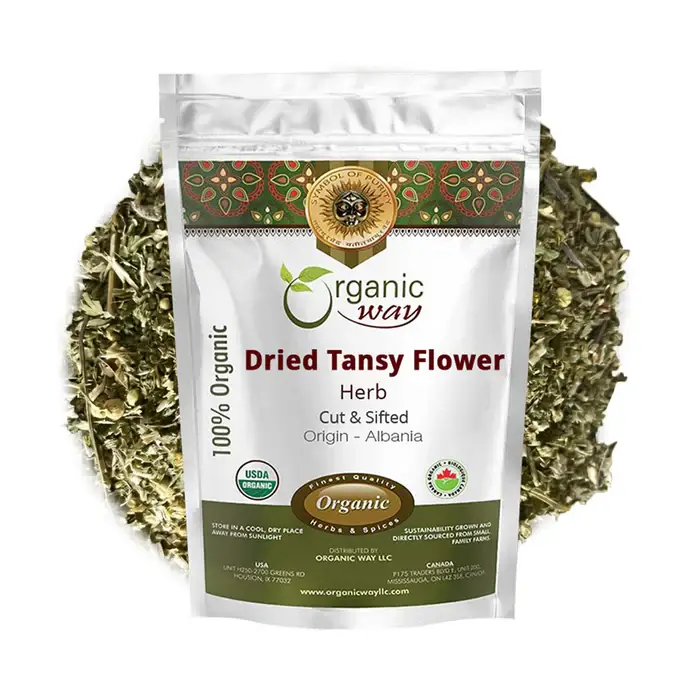 Organic Way Dried Tansy Flower Herb Tea | Origin – Albania (1/4lb 4oz)