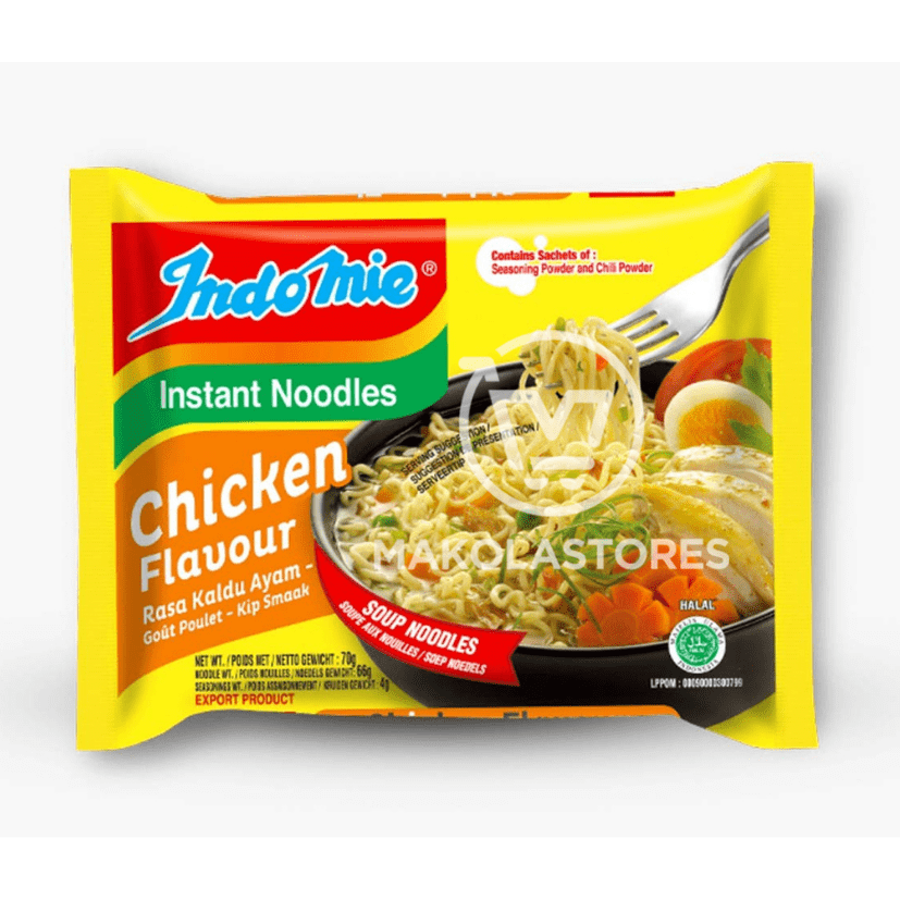 INDOMIE CHICKEN FLAVOUR – INSTANT NOODLES (30 PACKS) (4.62LBS)