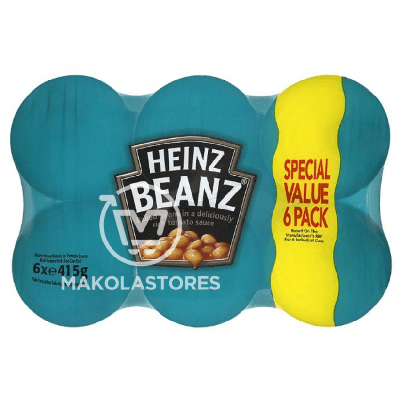 HEINZ BEANS IN TOMATO SAUCE (6 IN A PACK) (5.54LBS)