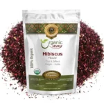 Dried Hibiscus Flower Cut & Sifted (Hibiscus rosa-sinensis) | Herbal Tea | Kosher Certified | Raw, Vegan, Non GMO & Gluten Free | USDA Certified | Origin – India