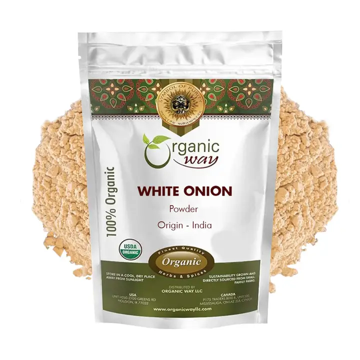 Organic Way White Onion Power | Usda & Kosher Certified | Origin India (1/8 Lbs – 8 oz)