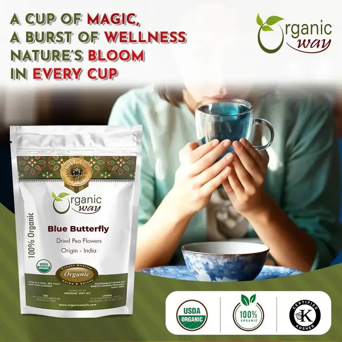 Blue Butterfly Pea Flowers (4 oz)
