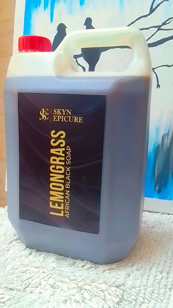 Skynepicure Lemongrass African Black Soap (HAND MADE)