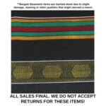 DAMAGED Kente Fabric #4 BLACK – 6 Yds