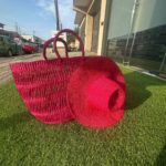Tipura Samba Set: Bolga Weave Bag & Hat Duo