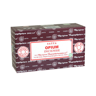 Satya: Opium Incense – 15g (12-Pack Box)