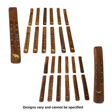 Set Of 12 Wooden Incense Burners