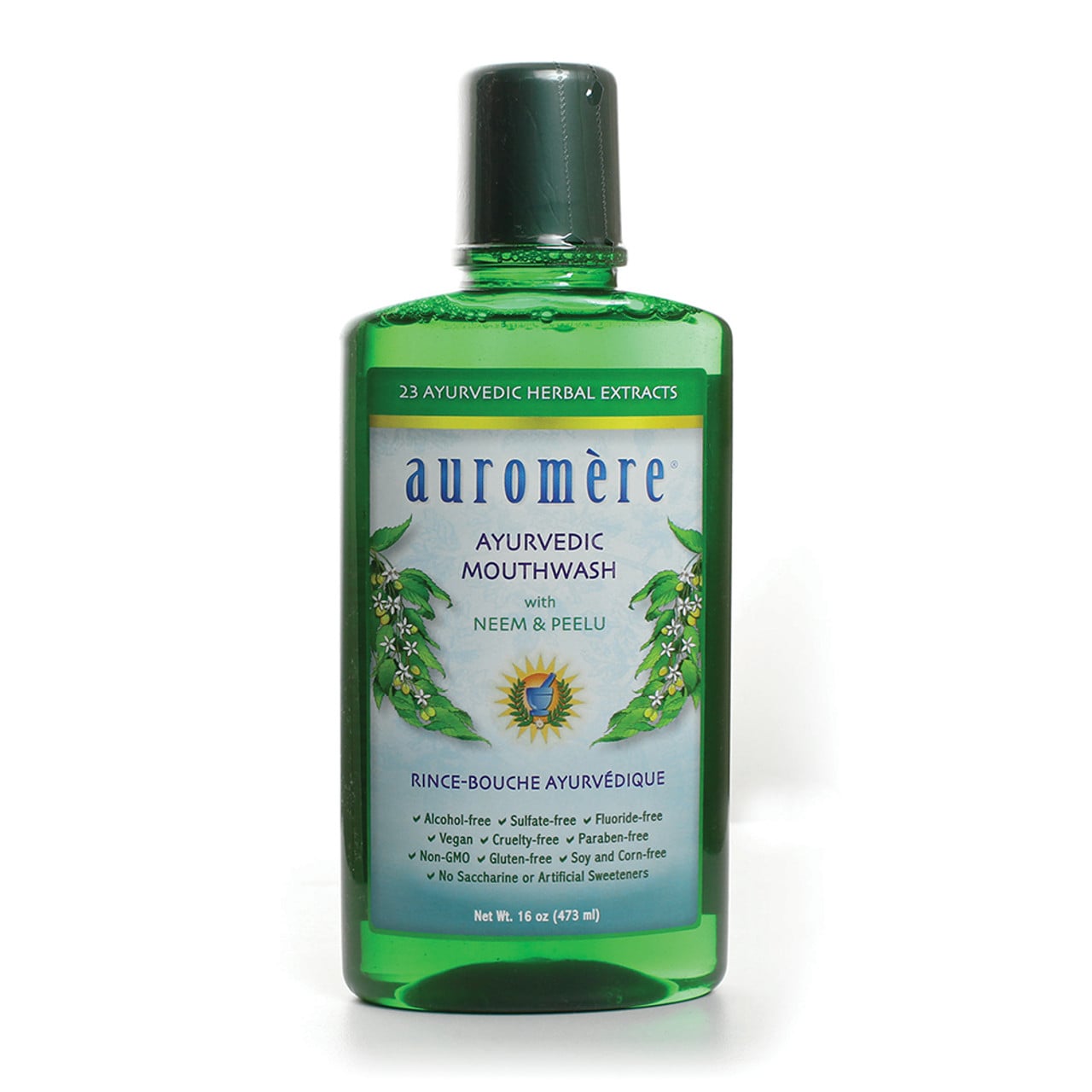 AUROMERE – AYURVEDIC NEEM MOUTHWASH – 16 OZ. (1.25LBS)
