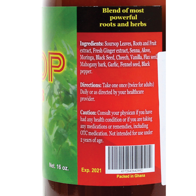 AIH SOURSOP LIVING BITTERS – 16 OZ. (1.88LBS)