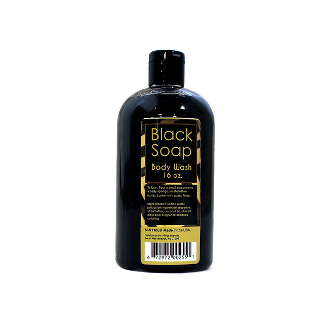 LIQUID BLACK SOAP/BODY WASH – 16 OZ. (1.2LBS)