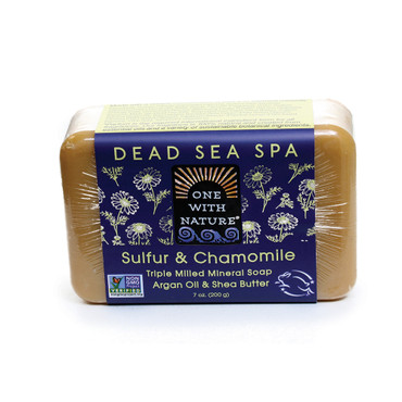 Dead Sea Minerals: Sulfur & Chamomile Mineral Soap – 7 oz.