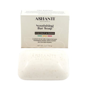 ASHANTI NATURALS: Coconut & Papaya Nourishing Bar Soap – 5 oz.