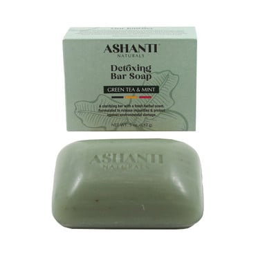ASHANTI NATURALS: Green Tea & Mint Detoxing Bar Soap – 5 oz.