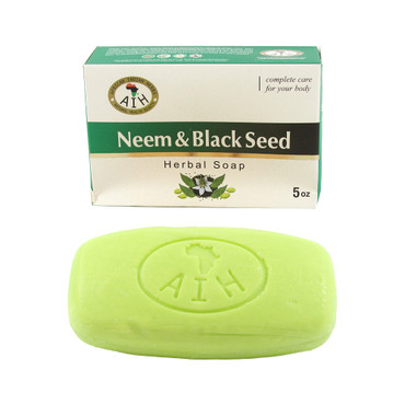 African Indian Herbs (AIH): Neem & Black Seed Herbal Soap – 5 oz.