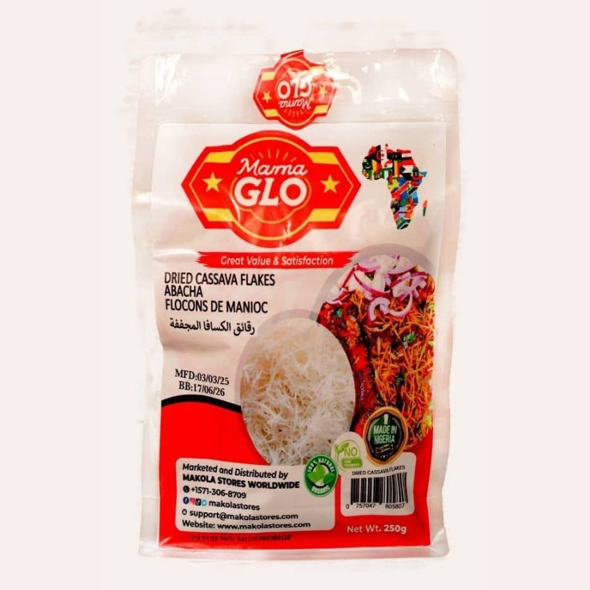 Mama Glo – Dried Cassava Flakes / Abacha (250g)