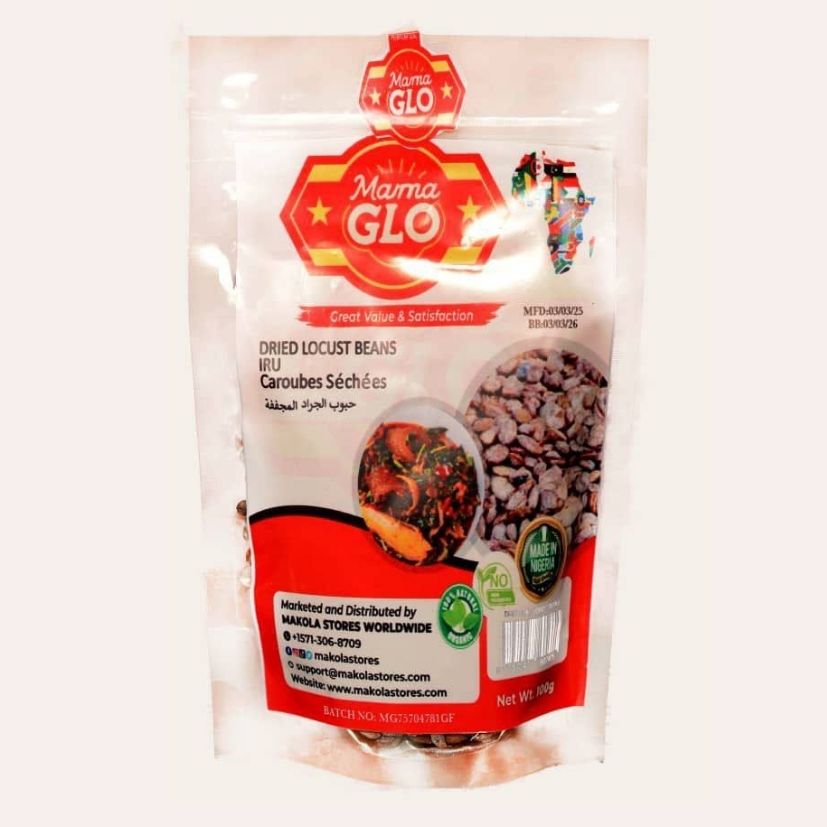 Mama Glo – Dried Iru / Locust Beans (100g)