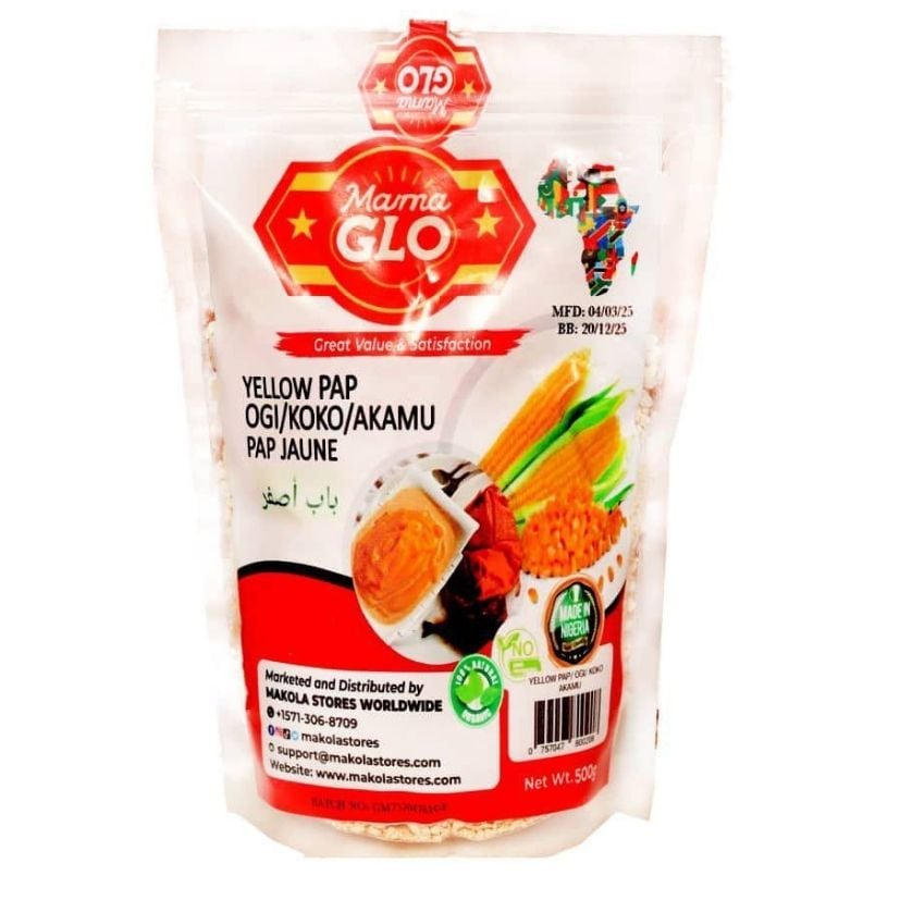 Mama Glo – Dried Yellow Pap/Ogi/Akamu/Koko (500g)
