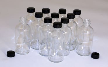 4 oz. Boston Round Bottles – Set Of 12