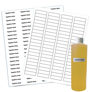 10 Sheets Of WHITE Labels – ½” x 1¾”