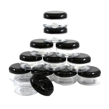 Set Of 12 Wide Jars/Caps – 8 oz. (Clear)