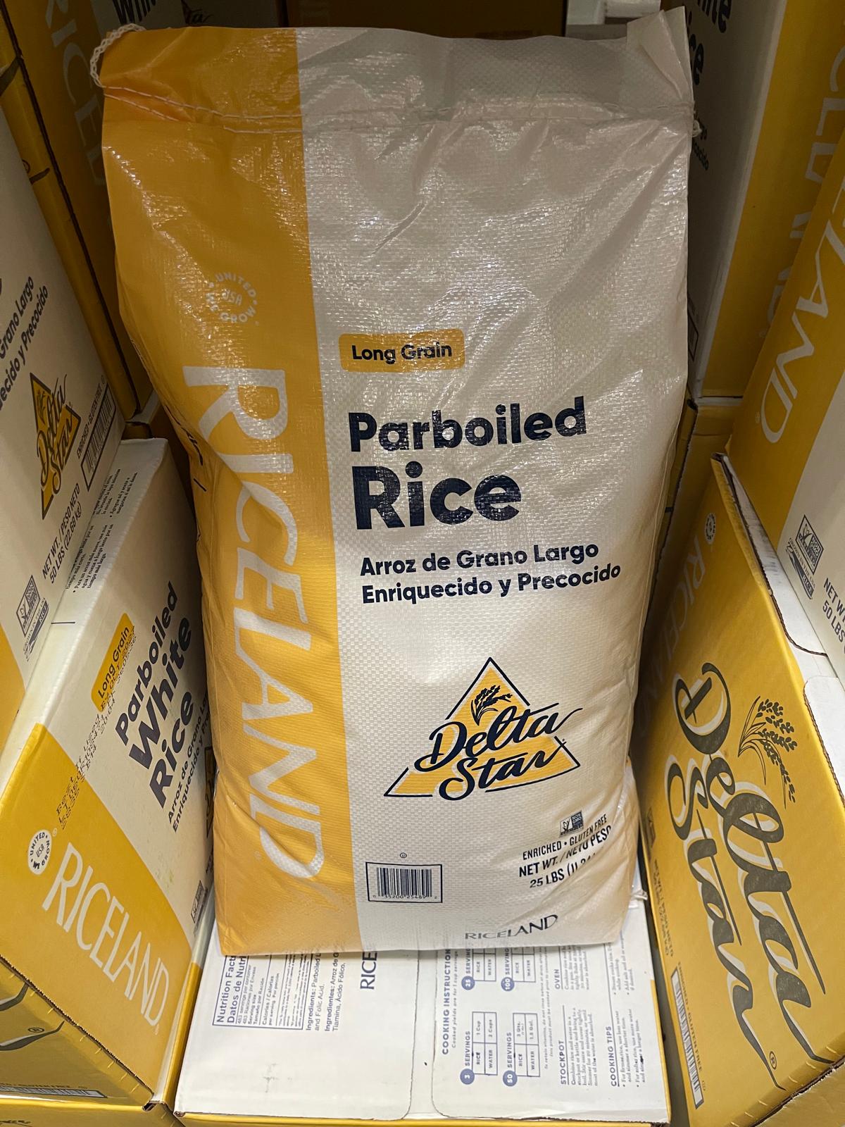 DELTA PARBOILED RICE (25.0 LBS)