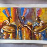 African musicians painting