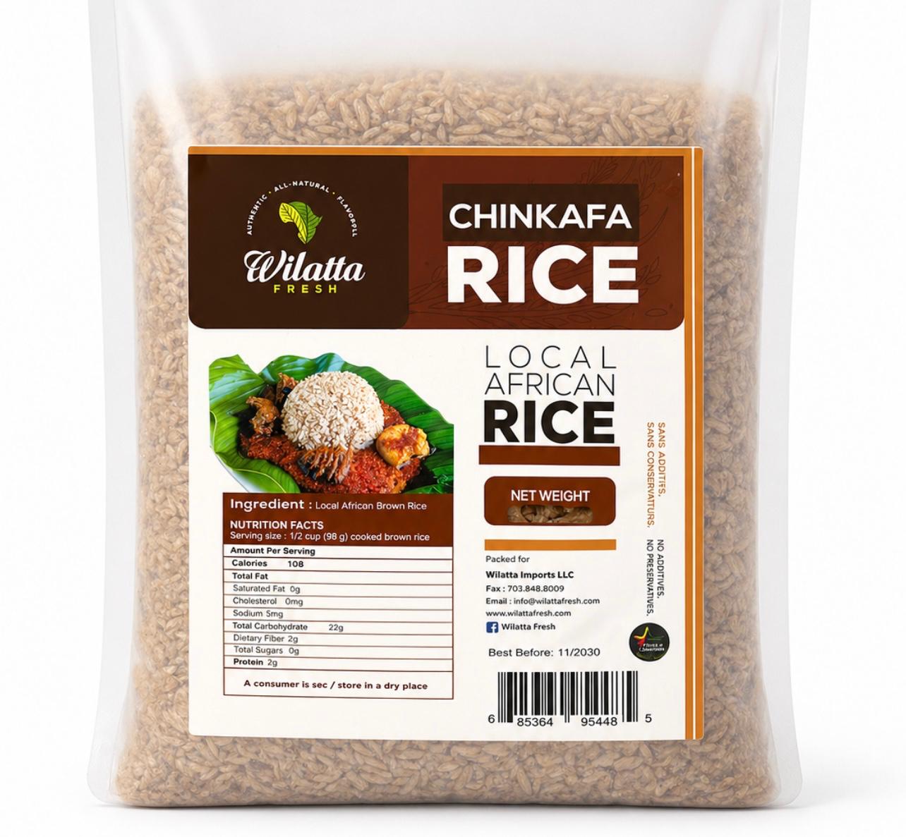 Brown Rice (local African Rice) CHINKAFA  10lbs