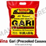 Nina Gari (Precooked Cassava) 10 lbs sack