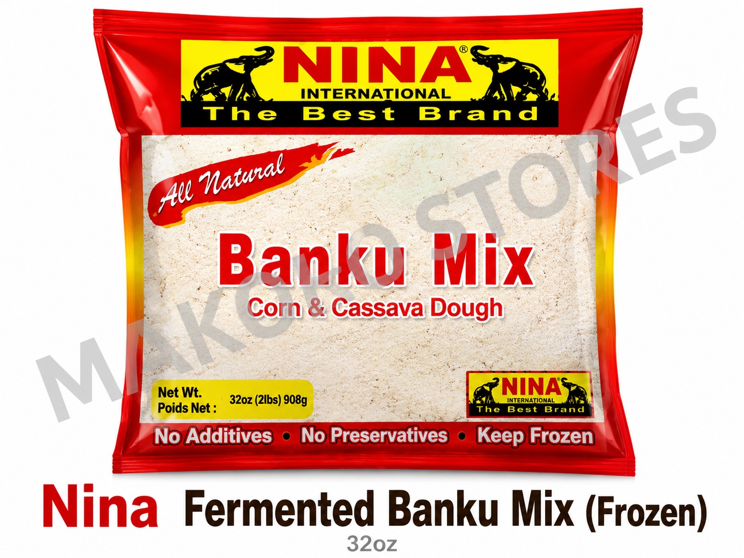 Nina Fermented Banku Mix (Frozen) 32oz
