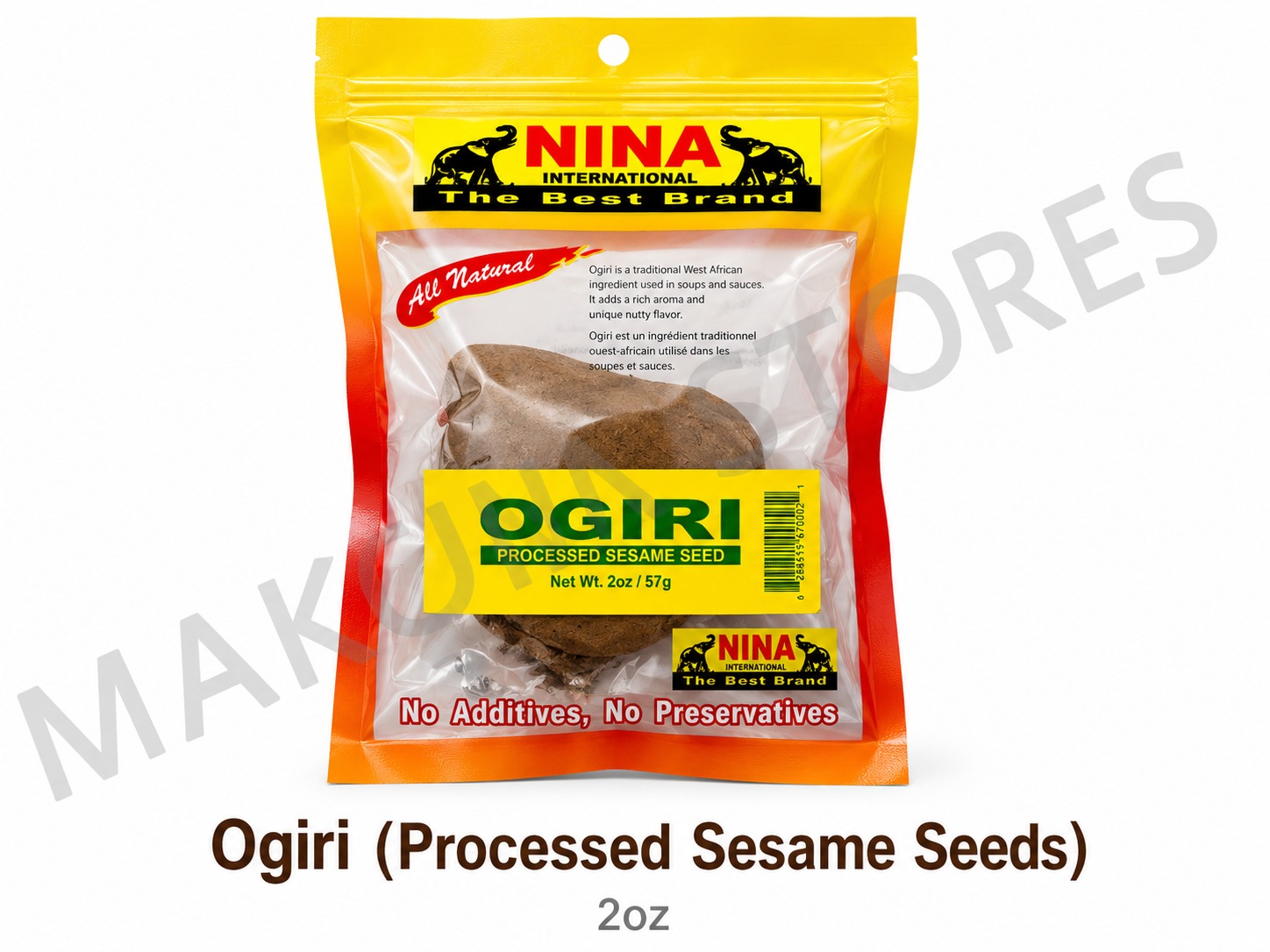 Nina ogiri(processed sesame seeds) 2oz