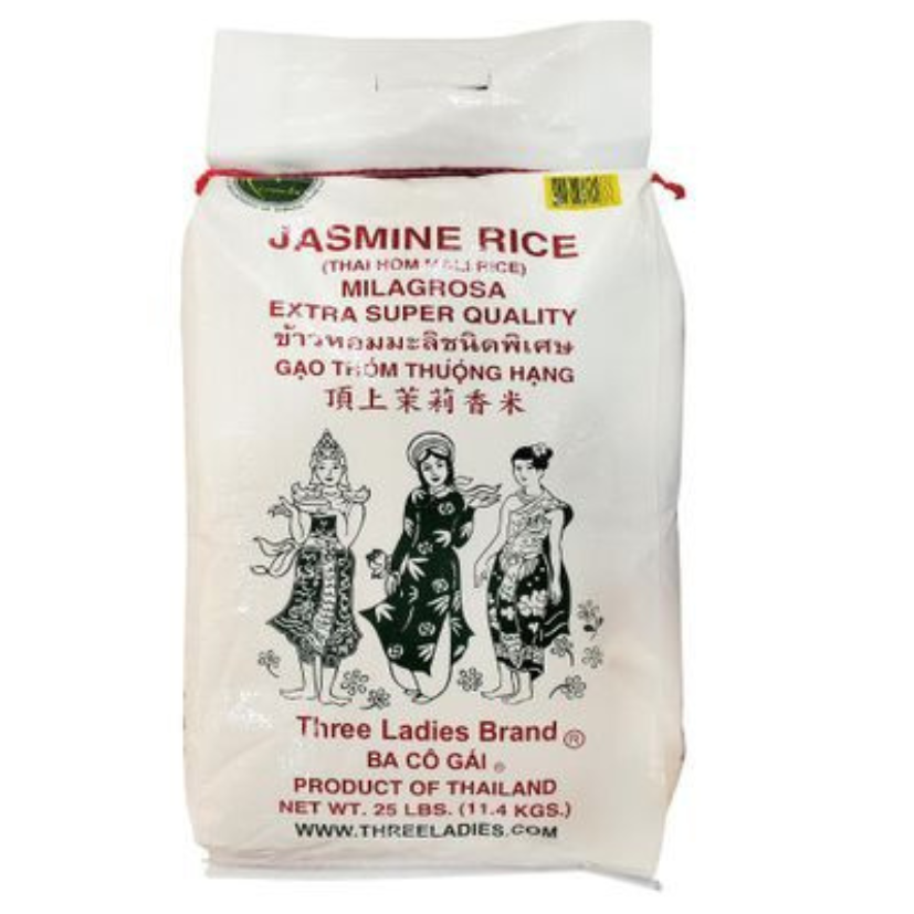 THREE LADIES JASMINE RICE 25LBS (25.0LBS)