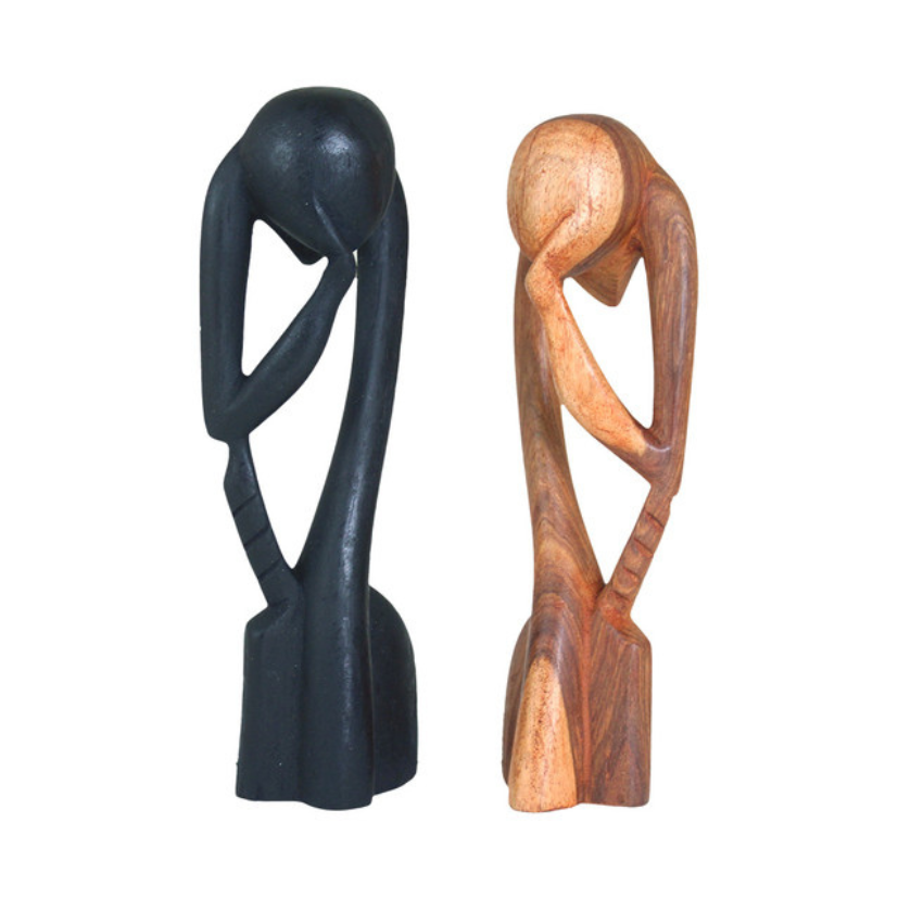 SENEGALESE MODERN THINKER STATUE (0.72LBS)