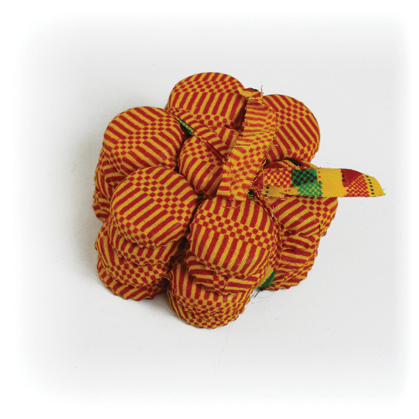 AFRICAN-MADE KENTE COASTER SET (SET OF 5) (0.2LBS)