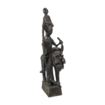 LOST WAX BRONZE HORSEMAN SCULPTURE (10.7LBS)