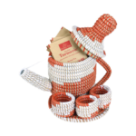 DECORATIVE WOVEN TEA SET (0.7LBS)