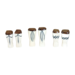 BONE SALT & PEPPER SHAKER SET: ASSORTED